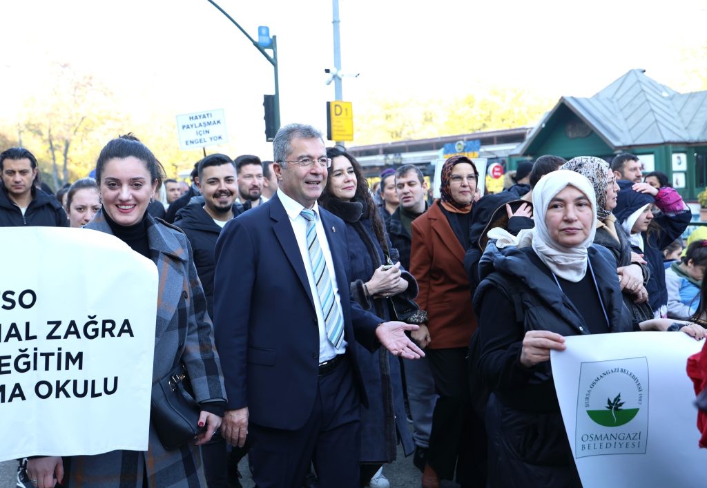 Osmangazi’de Engelli Bireyler Farkındalık İçin Yürüdü