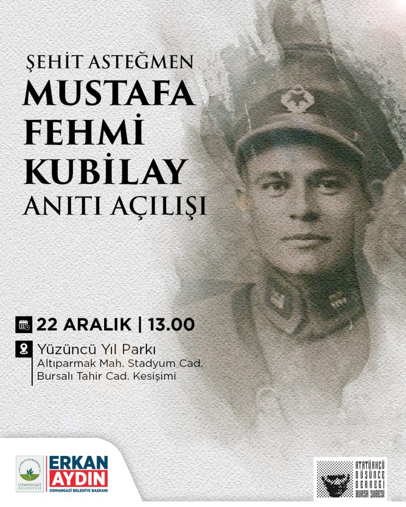 Şehit Asteğmen Kubilay’ın Adı Osmangazi’de Ölümsüzleşiyor