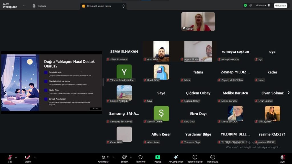 Yıldırım’da Çocuklar İçin Farkındalık Seferberliği Konuşma Bozukluklarına Uzman Desteği!