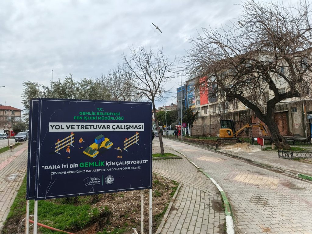 Gemlik Çarşı Meydanı’nda Dev Çevre Düzenlemesi