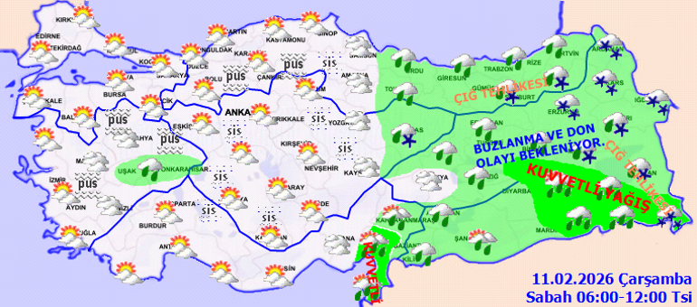 Sel, su baskını, heyelan ve kuvvetli kar! Meteoroloji'den 16 kent için sarı kodlu uyarı