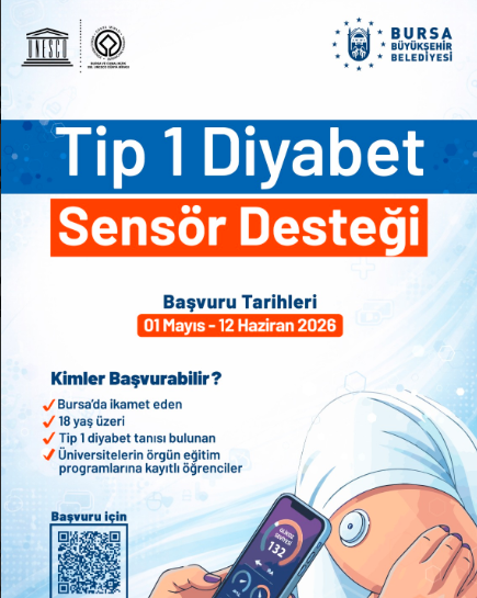 Bursa Büyükşehir’den Tip 1 Diyabetli Üniversitelilere Müjde… Şeker Sensörü Desteği Başvuruları Uzatıldı