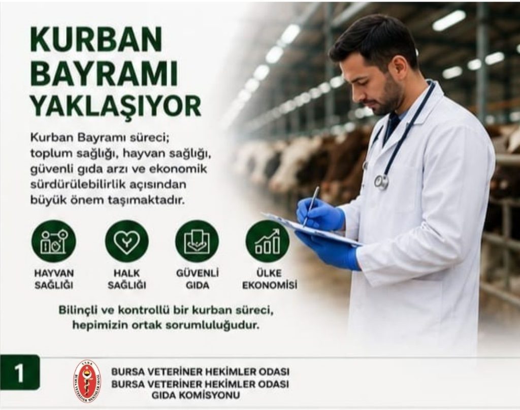 Bursa Veteriner Hekimler Odası’ndan Bayram Alarmı… Şap Ve Zoonotik Hastalıklara Dikkat