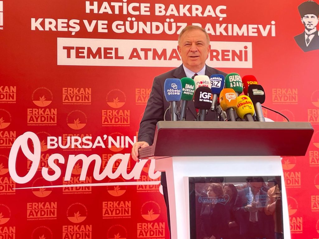 Osmangazi’de Bir Kreş Daha Çocuklarla Buluşuyor... Hatice Bakraç Kreş ve Gündüzbakımevi’nin Temeli Atıldı
