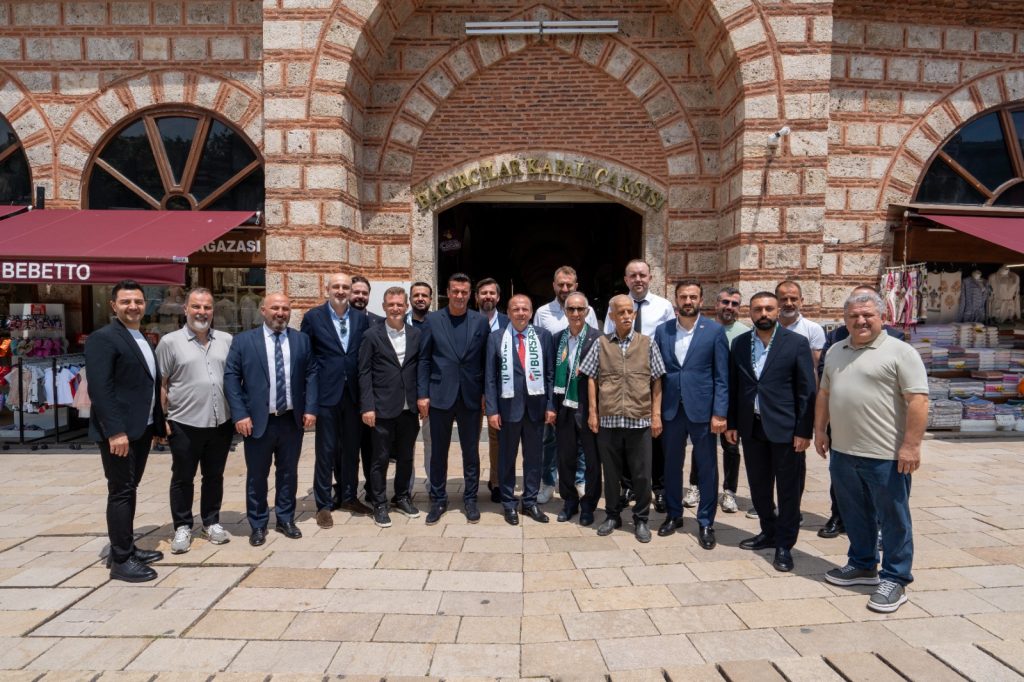BTSO Seçim Yarışı Tarihi Çarşıda Başladı: Başkan Adayı Özer Matlı Fidan Han’dan Projelerini Açıkladı