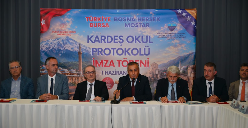 Bursa ile Mostar Arasında Eğitimde Gönül Köprüsü: 40 Kardeş Okul Protokolü İmzalandı