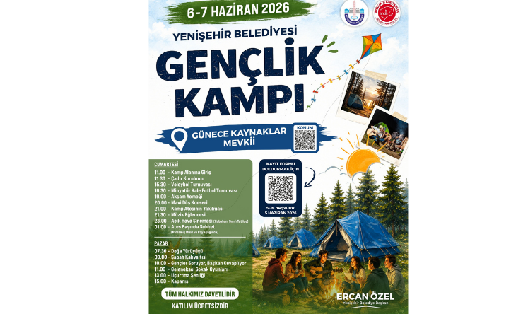 Yenişehir’de Gençlik Kampı Başlıyor: “Gençler Soruyor Başkan Özel Cevaplıyor”