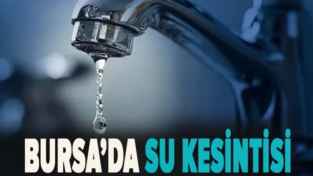 Mustafakemalpaşa’da Su Kesintisi
