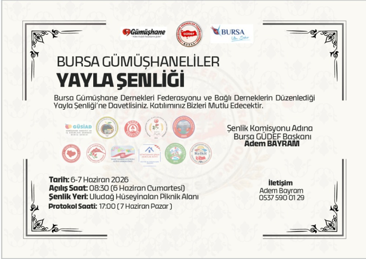 Bursa’da Karadeniz Rüzgarı Esiyor: GÜDEF Yayla Şenliği Hüseyinalan’da Başlıyor