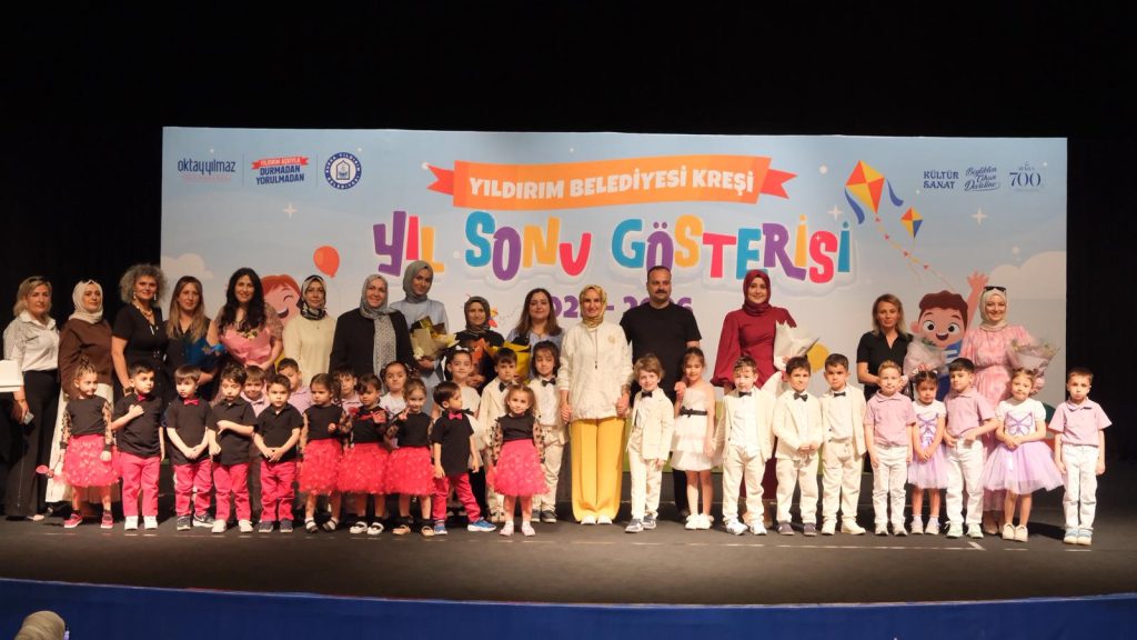 Yıldırım’da Miniklerin Büyük Heyecanı… Kreş Öğrencileri İlk Mezuniyetlerini Kutladı