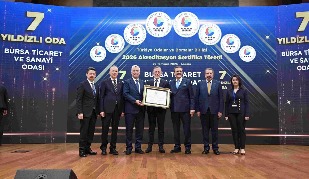 BTSO’ya 7 Yıldızlı Akreditasyon Belgesi