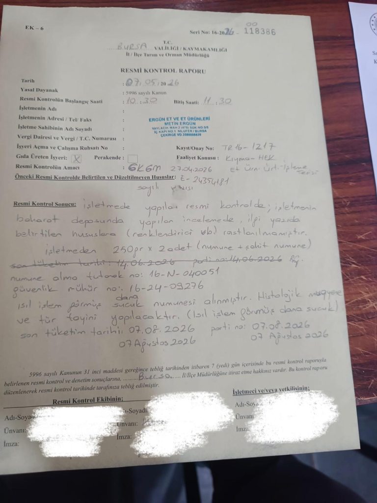 Ergün Sucukları'ndan Taklit Ve Tağşiş Kaydına Açıklama: ❝Tartışmalı Ürün Müşteriye Ait Etle Fason Üretildi❞ Ergün Sucukları'ndan Taklit Ve Tağşiş Kaydına Açıklama: ❝Tartışmalı Ürün Müşteriye Ait Etle Fason Üretildi❞