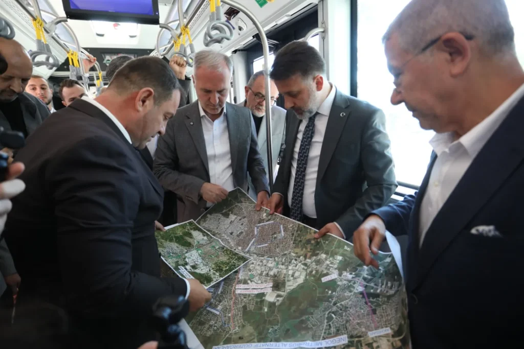 İnegöl’de Metrobüs İçin Test Sürüşü Yapıldı