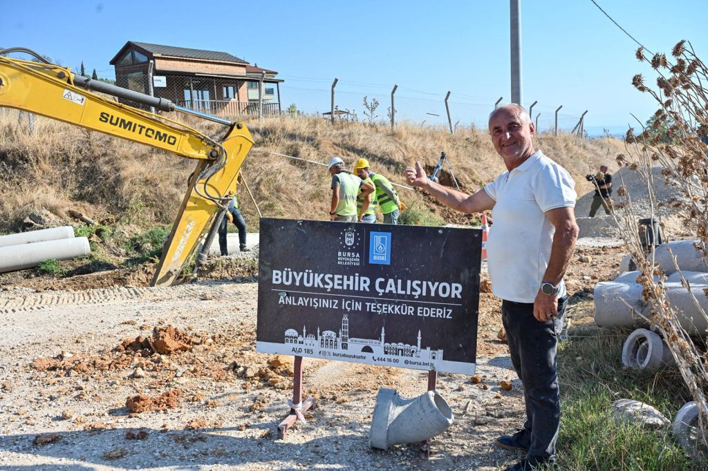 Büyükşehir’den Yenişehir’e Altyapı Hamlesi: 5 Mahalleye 7 Bin 600 Metrelik Yeni Hat