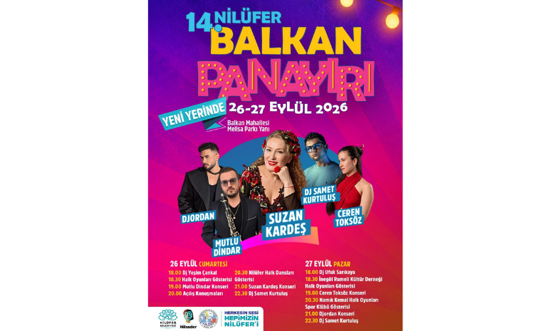 14. Nilüfer Balkan Panayırı Yeni Adresinde 26-27 Eylül’de Başlıyor