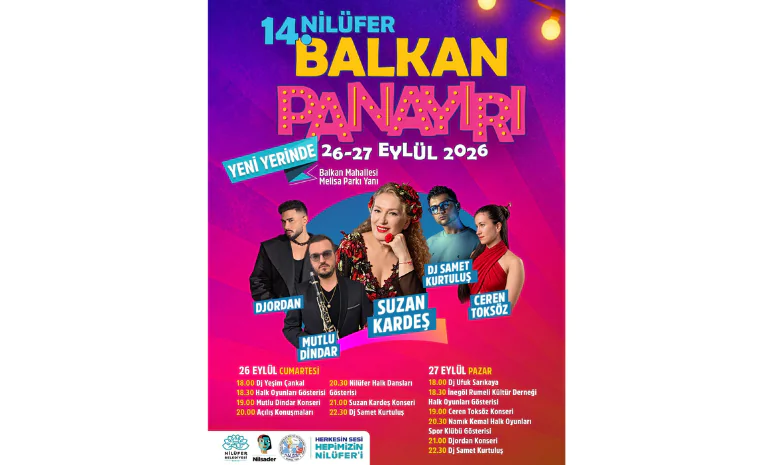 14. Nilüfer Balkan Panayırı Yeni Adresinde 26-27 Eylül’de Başlıyor