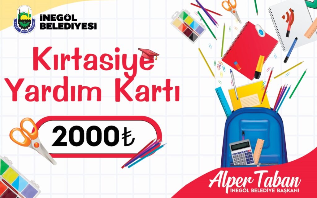 İnegöl Belediyesi’nden Öğrencilere 3,3 Milyon TL’lik Kırtasiye Desteği