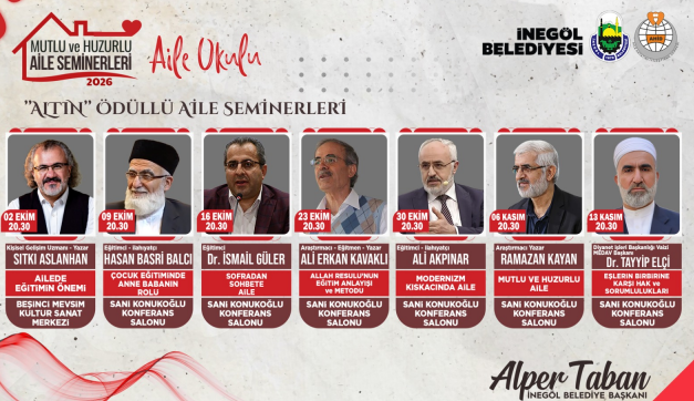 İnegöl’de 8. Dönem Aile Okulu Başlıyor: Dereceye Girenlere Altın Ödülü