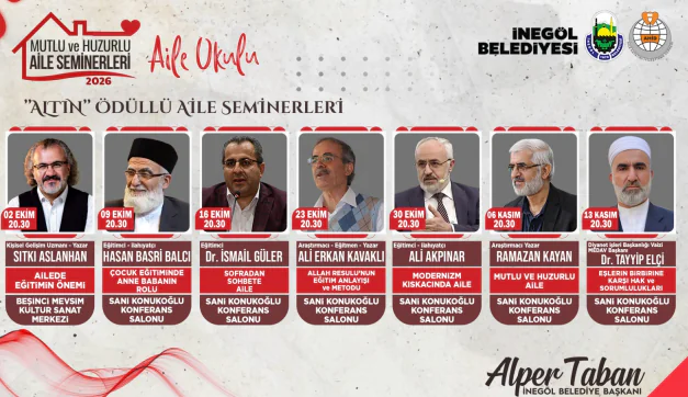 İnegöl’de 8. Dönem Aile Okulu Başlıyor: Dereceye Girenlere Altın Ödülü