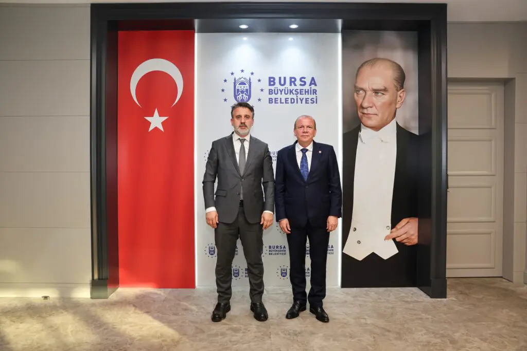 BTSO Başkanı Özer Matlı’dan Büyükşehir Başkan Vekili Şahin Biba’ya Ziyaret