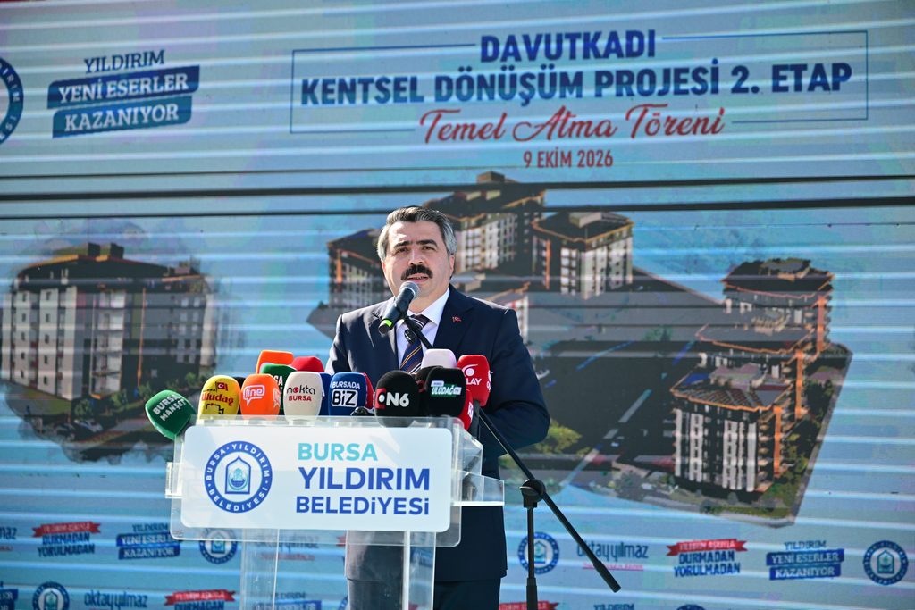 Yıldırım’da Dönüşüm Hız Kesmiyor: Davutkadı 2. Etap’ın Temeli Atıldı
